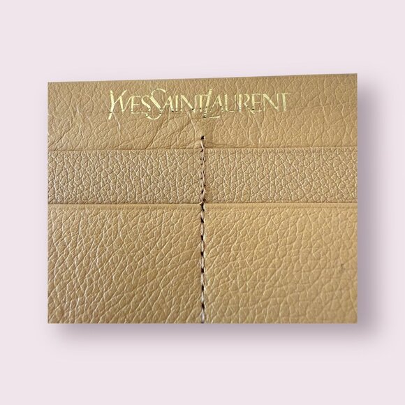Vintage Yves Saint Laurent YSL Tan Leather Long Slim Bi-Fold Wallet - Picture 8 of 11